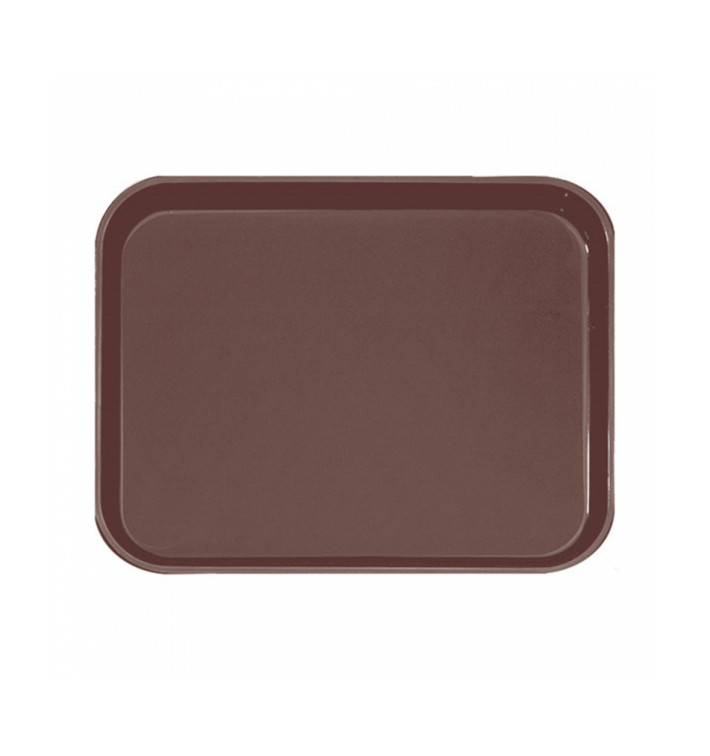 Bandeja PP Antideslizante Marrón 51,0x38,0cm (12 Uds) Bandeja PP Antideslizante Marrón 51,0x38,0cm (12 Uds)