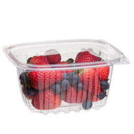 Envase Compostable PLA con Tapa 470ml (100 Uds)
