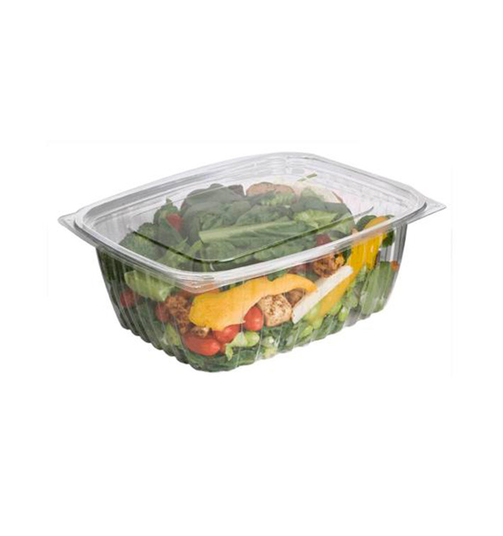 Envase Compostable PLA con Tapa 1890ml (50 Uds) Envase Compostable PLA con Tapa 1890ml (50 Uds)