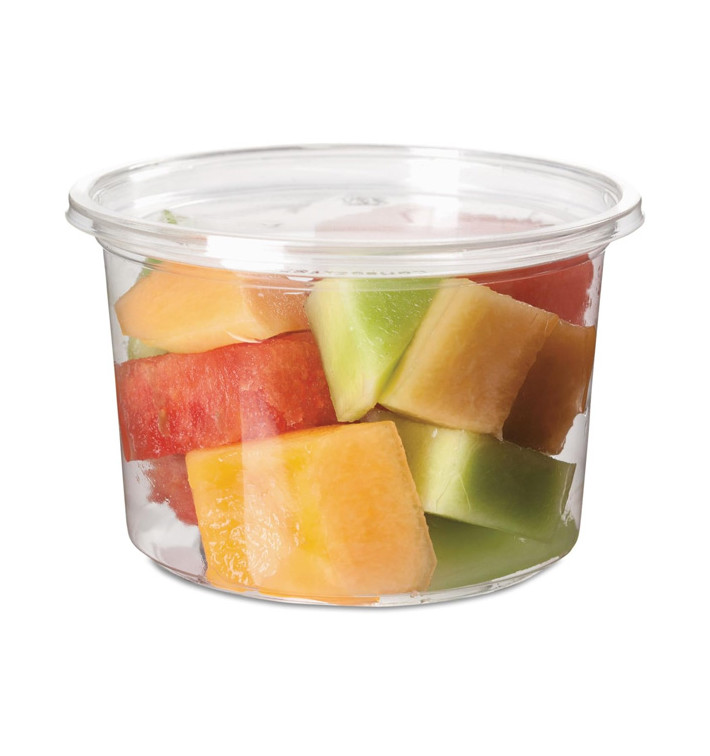 Tarrina Compostable PLA Transparente 470ml (500 Uds) Tarrina Compostable PLA Transparente 470ml (500 Uds)