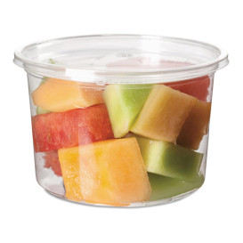 Tarrina Compostable PLA Transparente 470ml (50 Uds)
