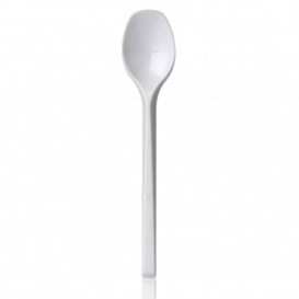 Cucharilla de Plastico PS Blanca 135mm 