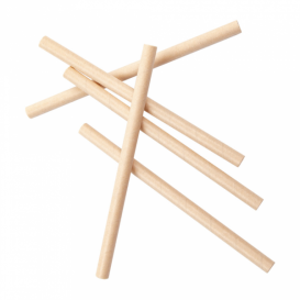 Pajita Recta de Papel Kraft Granizado Ø8mm 14cm (6000 Uds)