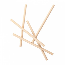 Pajita Recta de Papel Kraft Granizado Ø10mm 21cm (2400 Uds)