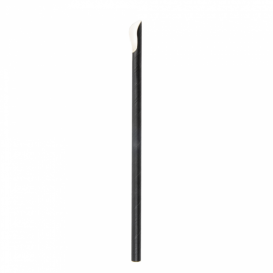 Pajita Cuchara de Papel Negro Ø8mm 21cm (5000 Uds)
