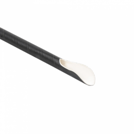 Pajita Cuchara de Papel Negro Ø8mm 21cm (5000 Uds)