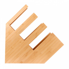 Organizador Vasos, Tapas y Pajitas de Bambú 14x50x50cm (2 Uds)