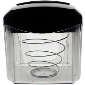 Dispensador Servilletero ABS Negro 15,5x13,5x15,0cm (1 Ud)