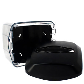 Dispensador Servilletero ABS Negro 15,5x13,5x15,0cm (1 Ud)