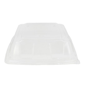 Tapa Plastico PET Transparente Bandeja 27x27cm (5 Uds)