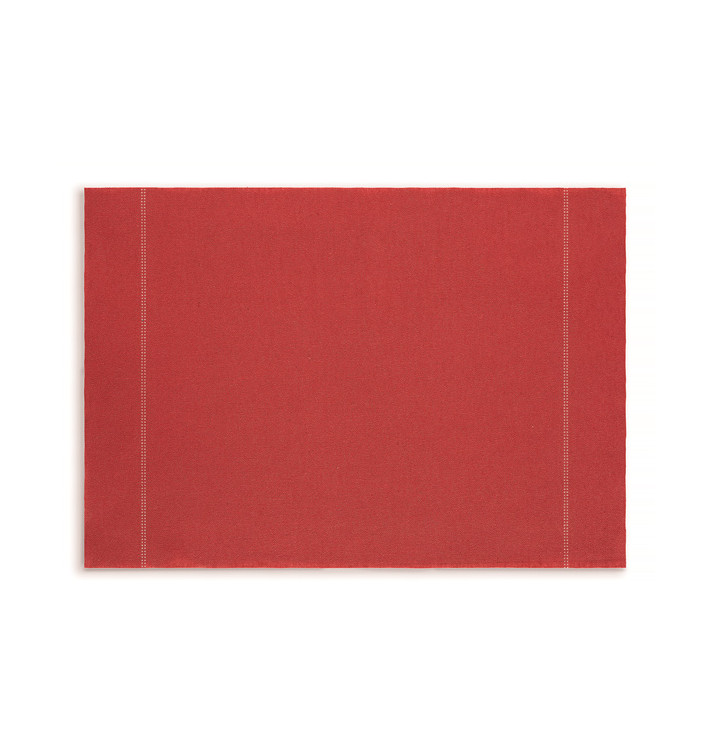 Mantel Individual "Day Drap" Rojo 32x45cm (12 Uds)