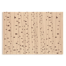 Mantel Individual "Day Drap"  Líneas Verdes 32x45cm (12 Uds)