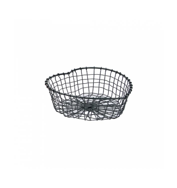 Cesta Corazón de Acero Negro 280x270x90mm (1 Ud) Cesta Corazón de Acero Negro 280x270x90mm (1 Ud)