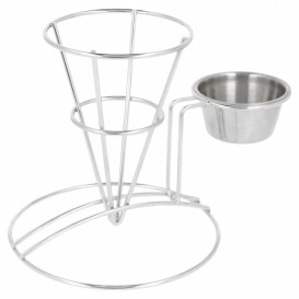 Cesta Presentación de Acero con Tarrina Ø83x127mm (1 Ud)