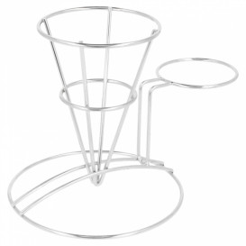 Cesta Presentación de Acero con Tarrina Ø83x127mm (1 Ud)