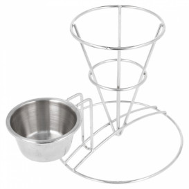 Cesta Presentación de Acero con Tarrina Ø83x127mm (1 Ud)