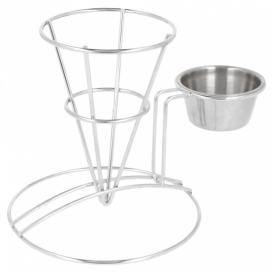 Cesta Presentación de Acero con Tarrina Ø83x127mm (12 Uds)