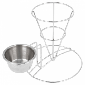 Cesta Presentación de Acero con Tarrina Ø83x127mm (12 Uds)