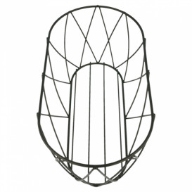 Cesta Ovalada de Acero Negro 255x127x102mm (12 Uds)