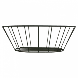 Cesta Ovalada de Acero Negro 216x140x76mm (1 Ud)