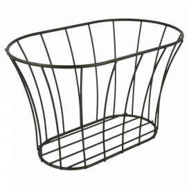Cesta Ovalado de Acero Negro 210x127x127 (12 Uds)