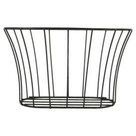 Cesta Ovalado de Acero Negro 210x127x127 (12 Uds)