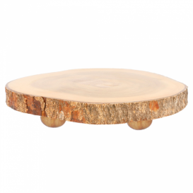 Tabla Presentación Redonda de Madera Ø230x35mm (1 Ud)