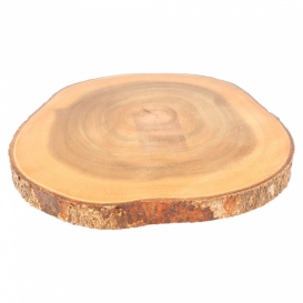 Tabla Presentación Redonda de Madera Ø230x35mm (1 Ud)