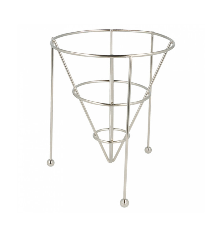Cesta para Presentación Apilable Acero Ø127x152mm (12 Uds) Cesta para Presentación Apilable Acero Ø127x152mm (12 Uds)
