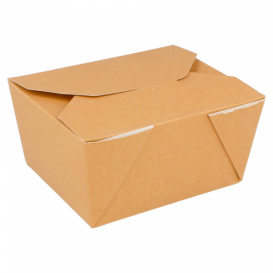 Caja Carton Americana Natural 113x90x64mm 600ml (50 Uds) 