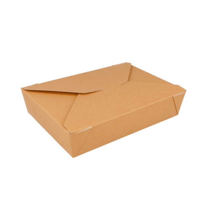 Caja Carton Americana Natural 197x140x46mm 1500ml (200 Uds) 