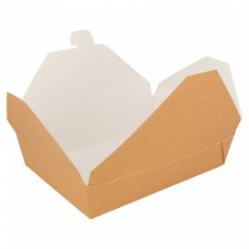 Caja Carton Americana Natural 197x140x46mm 1500ml (200 Uds) 