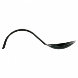 Cuchara Degustacion Asa Curva Negra 130 mm (500 uds)