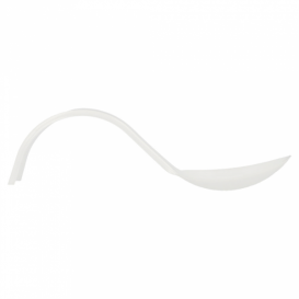 Cuchara Degustacion Asa Curva Blanca 130 mm (500 uds)