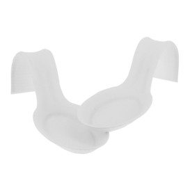 Mini Cuchara Caña de Azúcar Blanco 12x4cm (600 Uds)