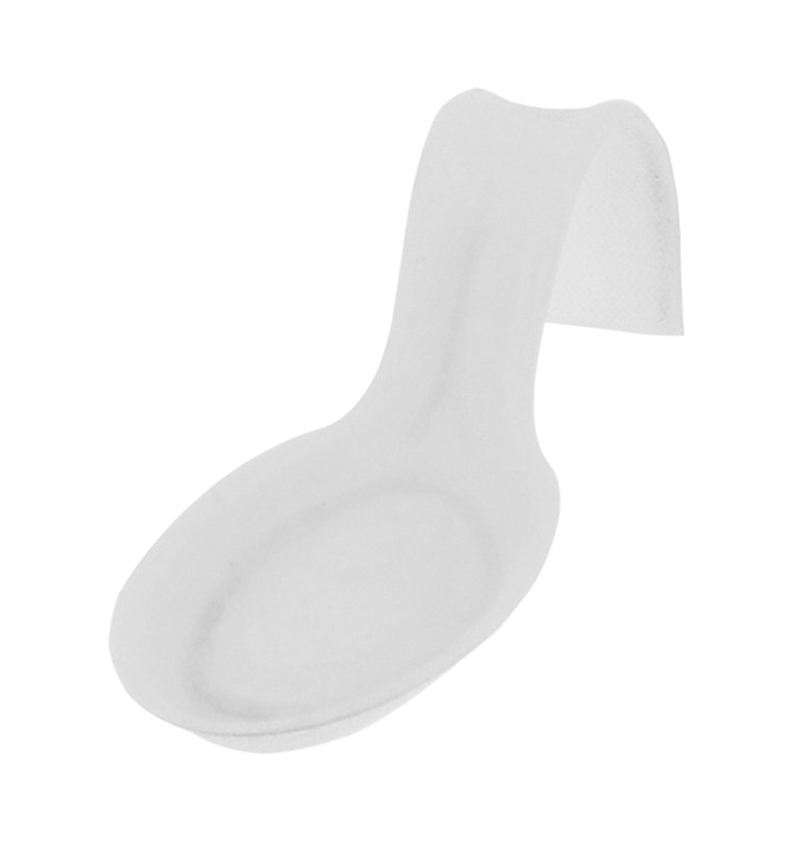 Mini Cuchara Caña de Azúcar Blanco 12x4cm (600 Uds)
