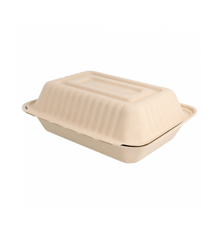 Envase MenuBox Caña Azúcar Natural 225x165x64mm (50 Uds) Envase MenuBox Caña Azúcar Natural 225x165x64mm (50 Uds)