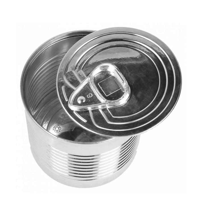 Botes de Conserva Plateado PS 220ml Ø7,4x7,3cm (100 Uds) Botes de Conserva Plateado PS 220ml Ø7,4x7,3cm (100 Uds)