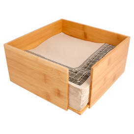 Porta Sevilletas de Bambú 21x21x10cm (12 Uds)