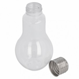 Botella Bombilla Transparente PET 100ml con tapón (25 Uds)