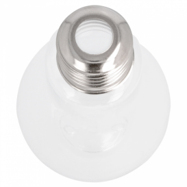 Botella Bombilla Transparente PET 100ml con tapón (250 Uds)