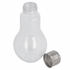Botella Bombilla Transparente PET 100ml con tapón (250 Uds)