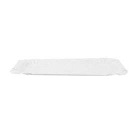 Bandeja de Carton Rectangular Blanca 16x22 cm (1100 Uds)