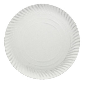 Plato de Carton Redondo Blanco 210mm (800 Uds)