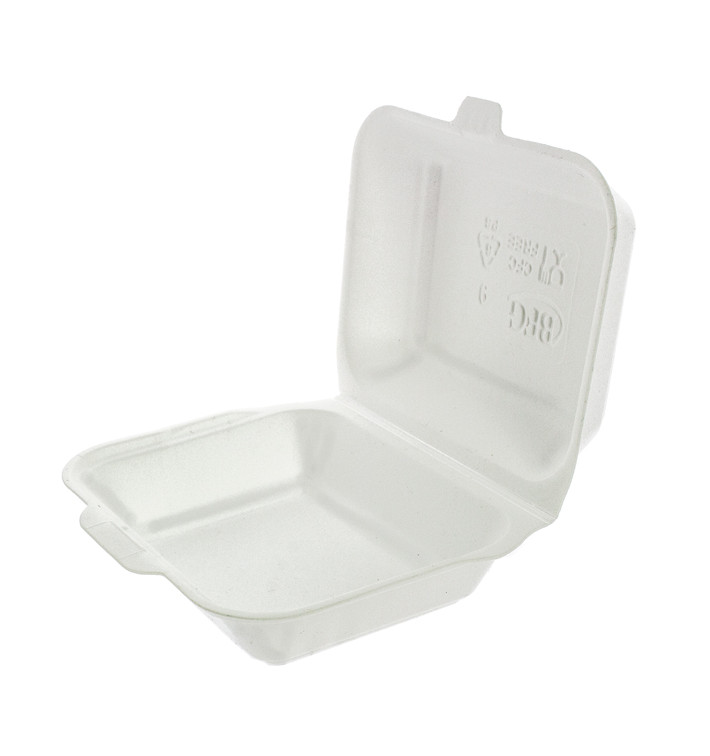Envase Foam LunchBox Blanco 185x155x70mm (125 Uds)