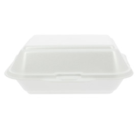 Envase Foam LunchBox Blanco 185x155x70mm (125 Uds)