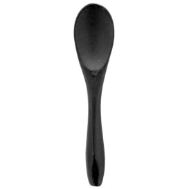 Cucharita de Bambu en color negro 9cm (500 Uds)