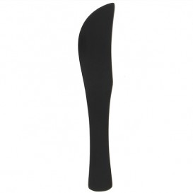 Cuchillo de Bambu Degustacion Negro 9cm (50 Uds)