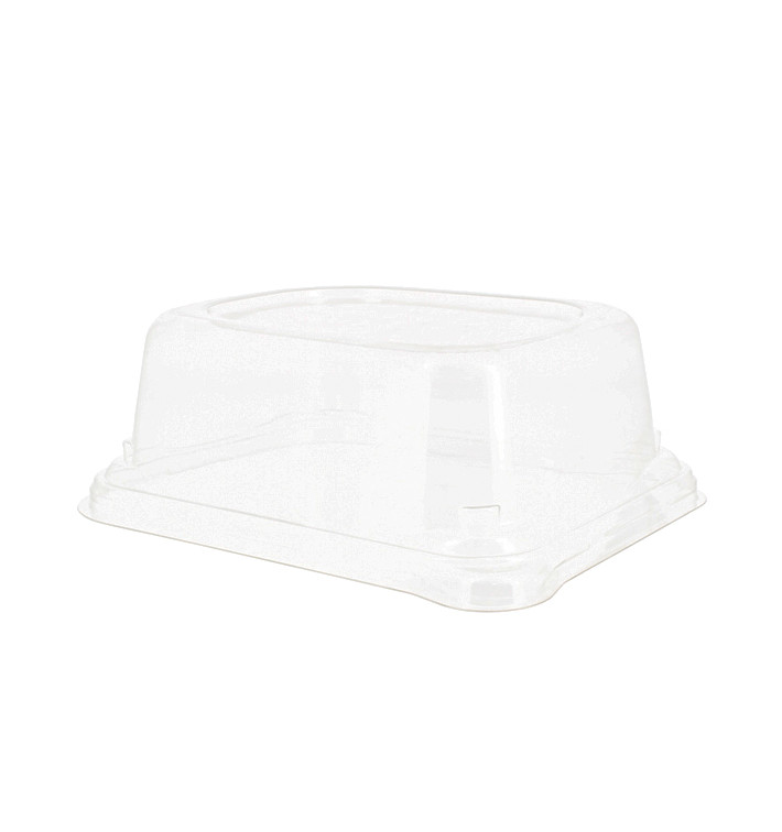 Tapa PET para Envase Caña de Azúcar 24x11x5cm (50 Uds)