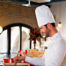 Gorro Cocinero Chef Algodón Blanco (1 Ud)
